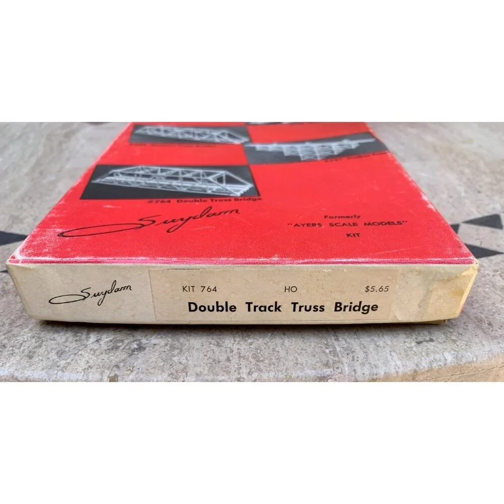 E Suydam HO Double Track Truss Bridge Kit #764 Craftsman Wood Model Campbell NOS